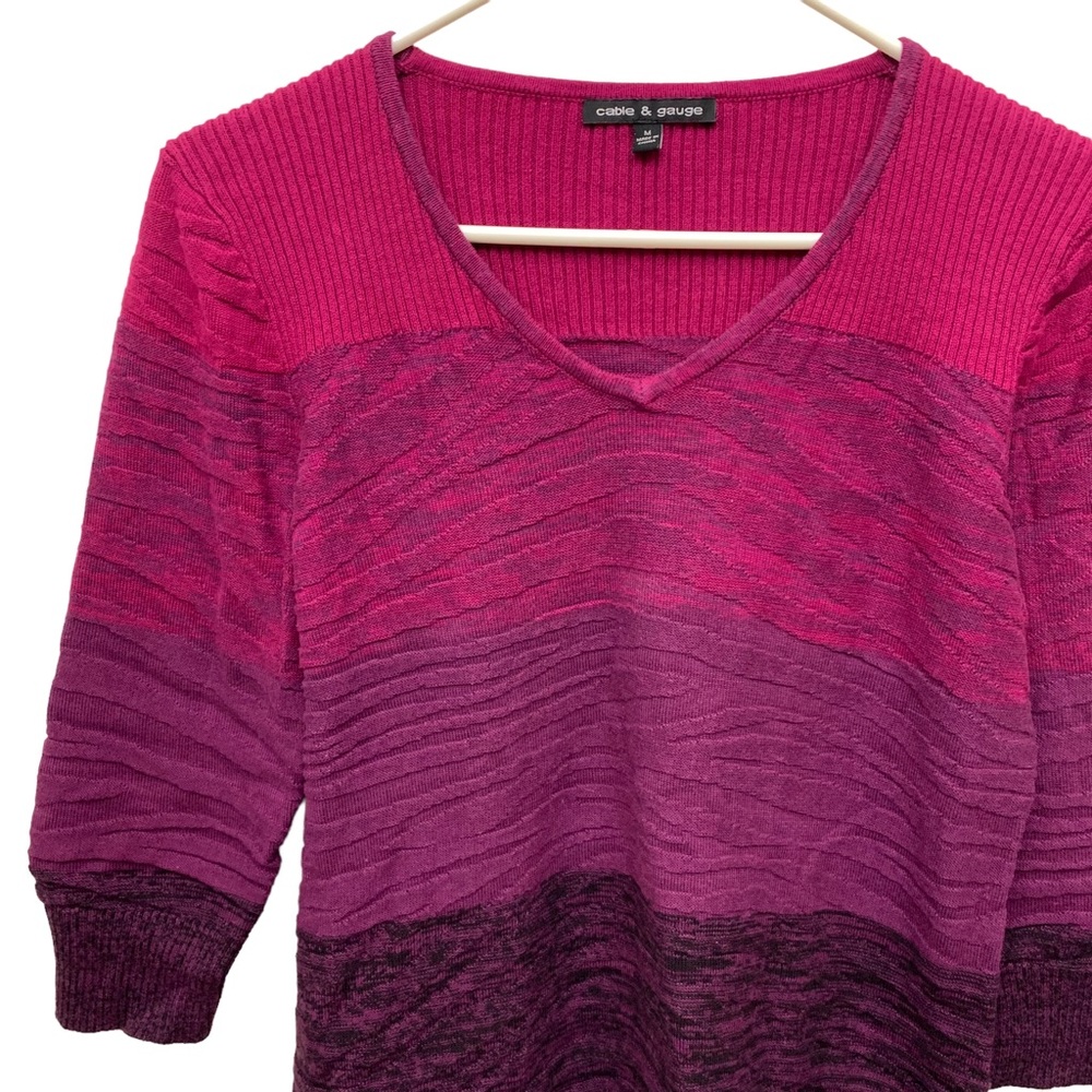 Cable & Gauge Ombré Sweater